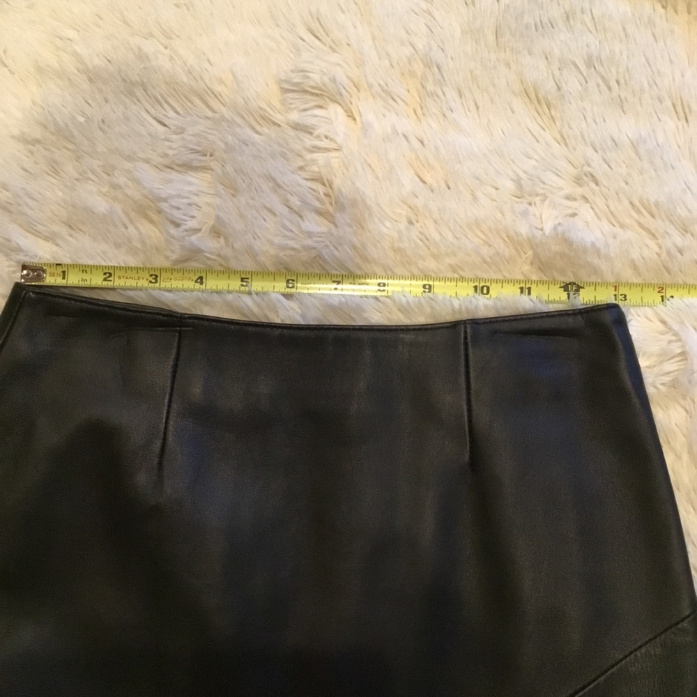 Vintage Wilsons Genuine Black Leather pencil skirt - Picture 8 of 9